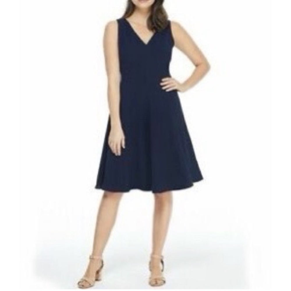 NWT Gal Meets Glam Navy Blue Sleeveless Kendra Dress Size 0 Runs Big